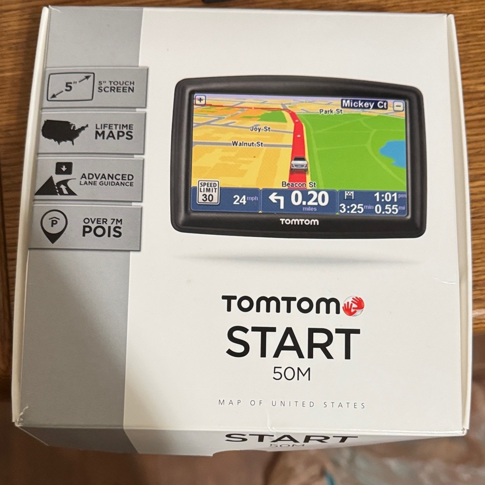 Never used START 50M GPS Navigator - Black Tomtom
